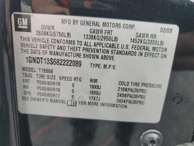 Photo 14 from auction – 2008 CHEVROLET TRAILBLAZE with VIN 1GNDT13S682222089