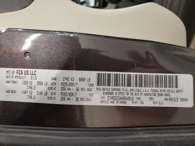 Photo 14 from auction – 2017 DODGE GRAND CARA with VIN 2C4RDGCGXHR545816