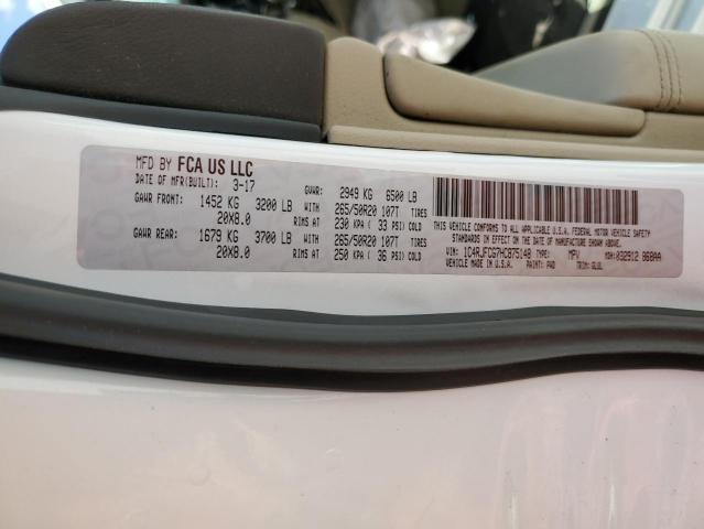 Photo 14 from auction – 2017 JEEP GRAND CHER with VIN 1C4RJFCG7HC875148