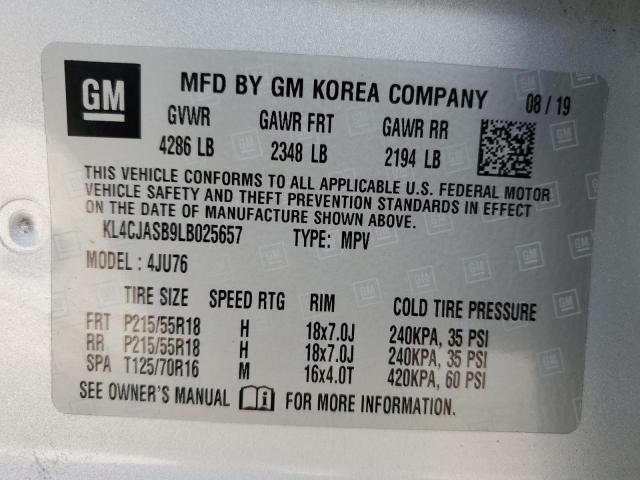 Photo 14 from auction – 2020 BUICK ENCORE PRE with VIN KL4CJASB9LB025657