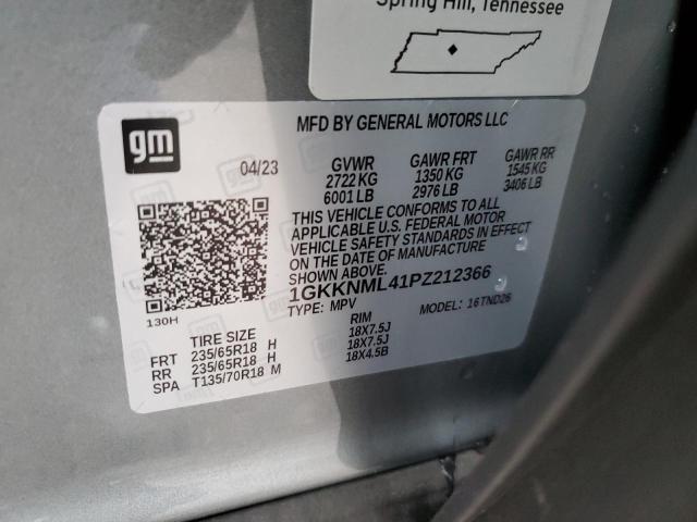 Photo 14 from auction – 2023 GMC ACADIA SLT with VIN 1GKKNML41PZ212366