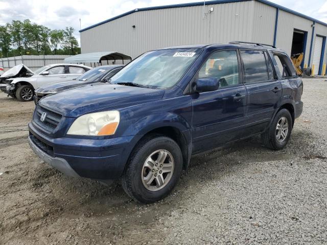 HONDA PILOT EXL 2004 with VIN 2HKYF18654H566471 - Photo from auction