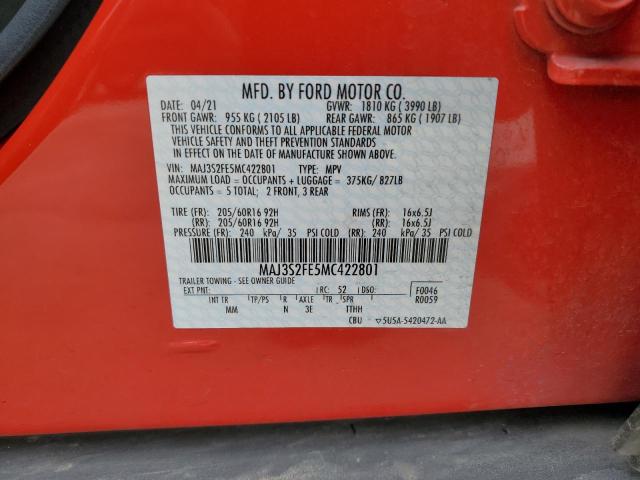 Photo 14 from auction – 2021 FORD ECOSPORT S with VIN MAJ3S2FE5MC422801