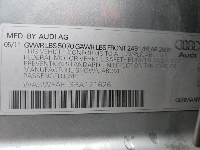 صورة رقم 14 من المزاد - 2011 AUDI A4 PREMIUM مع VIN WAUWFAFL3BA171626