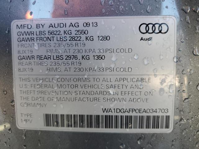 Photo 14 from auction – 2014 AUDI Q5 PREMIUM with VIN WA1DGAFP0EA034703
