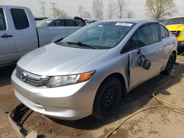 HONDA CIVIC LX 2012 with VIN 2HGFB2F52CH584924 - Photo from auction