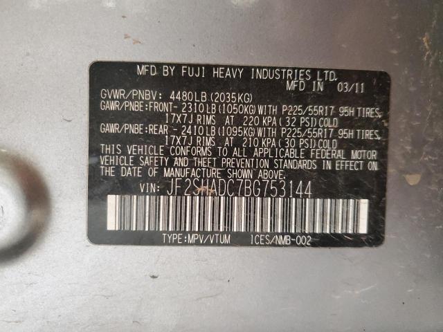 Photo 14 from auction – 2011 SUBARU FORESTER 2 with VIN JF2SHADC7BG753144
