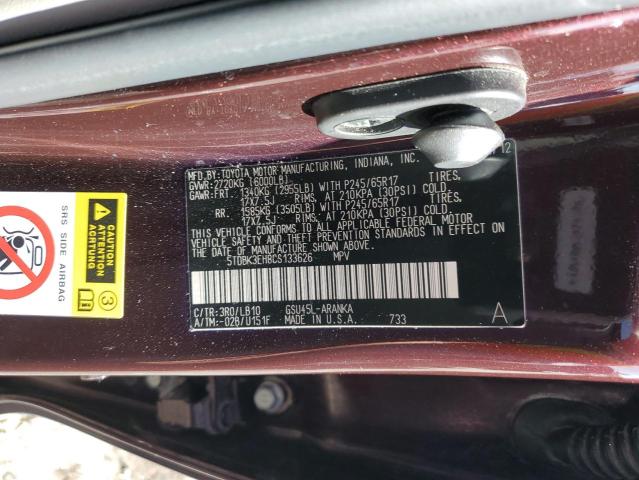 Photo 14 from auction – 2012 TOYOTA HIGHLANDER with VIN 5TDBK3EH8CS133626