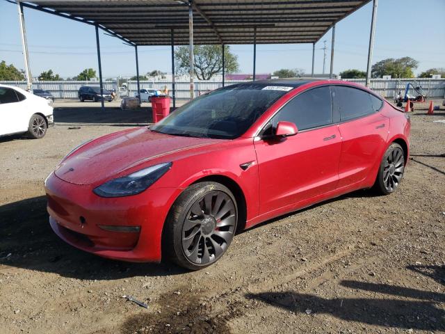 TESLA MODEL 3 2022 with VIN 5YJ3E1ECXNF132327 - Photo from auction