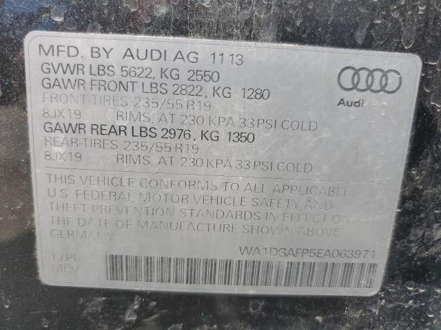 Photo 14 from auction – 2014 AUDI Q5 PREMIUM with VIN WA1DGAFP5EA063971