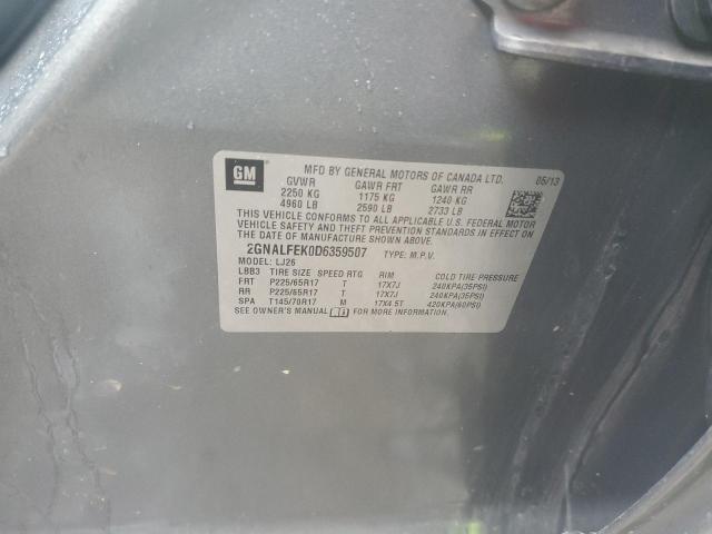 Photo 14 from auction – 2013 CHEVROLET EQUINOX LT with VIN 2GNALFEK0D6359507