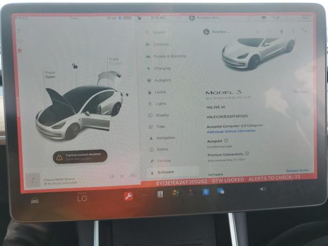 Photo 9 from auction – 2019 TESLA MODEL 3 with VIN 5YJ3E1EA2KF300262