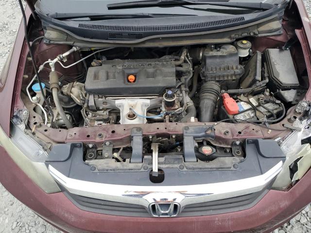 Photo 11 from auction – 2012 HONDA CIVIC LX with VIN 19XFB2F54CE072012