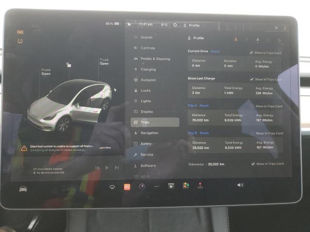 Photo 9 from auction – 2022 TESLA MODEL Y with VIN 7SAYGDEE6NF358564