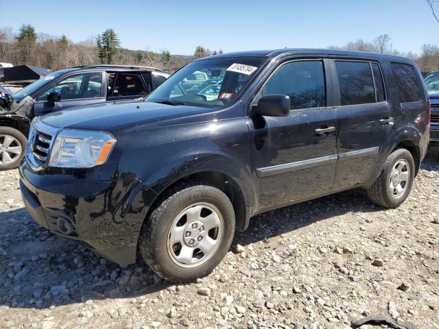 HONDA PILOT LX 2014 with VIN 5FNYF4H20EB015296 - Photo from auction