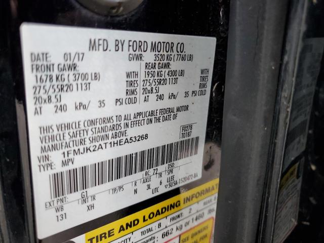 Photo 14 from auction – 2017 FORD EXPEDITION with VIN 1FMJK2AT1HEA53268