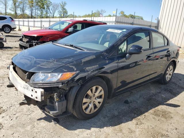 HONDA CIVIC LX 2012 with VIN 2HGFB2F57CH559243 - Photo from auction