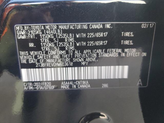 Photo 14 from auction – 2017 TOYOTA RAV4 LE with VIN 2T3BFREV0HW603618