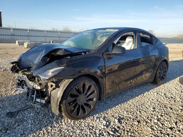 TESLA MODEL Y 2021 with VIN 5YJYGDEF7MF250135 - Photo from auction
