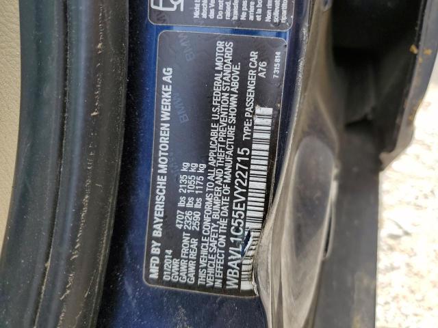 Photo 14 from auction – 2014 BMW X1 XDRIVE2 with VIN WBAVL1C55EVY22715