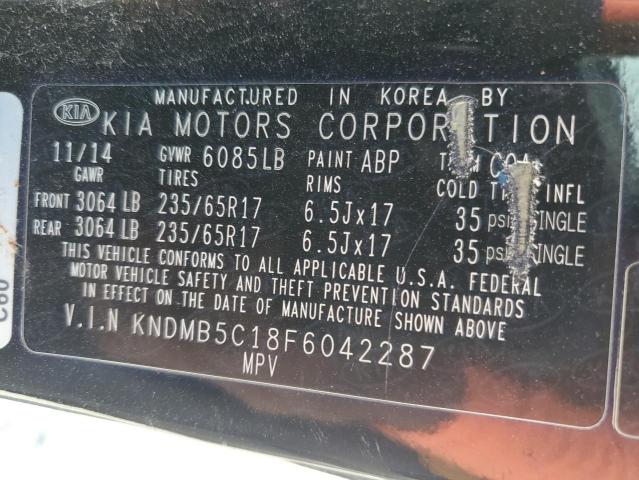 Photo 14 from auction – 2015 KIA SEDONA LX with VIN KNDMB5C18F6042287