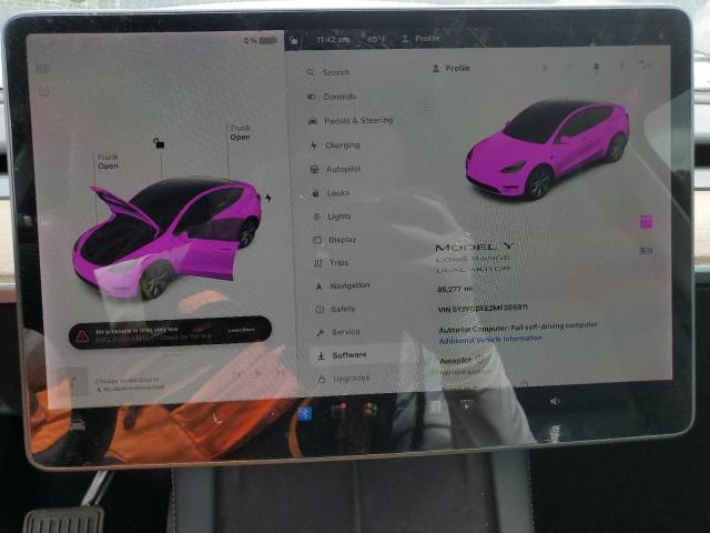 Foto 9 de la subasta – 2021 TESLA MODEL Y con VIN 5YJYGDEE2MF305811