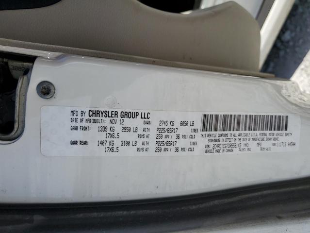 Photo 14 from auction – 2013 CHRYSLER TOWN & COU with VIN 2C4RC1CG7DR558145