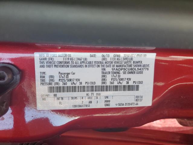 Photo 14 from auction – 2013 FORD C-MAX PREM with VIN 1FADP5CU8DL543776