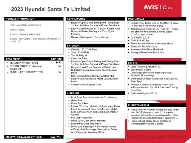 Photo 12 from auction – 2023 HYUNDAI SANTA FE L with VIN 5NMS4DALXPH524845