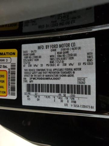 Photo 14 from auction – 2021 FORD BRONCO SPO with VIN 3FMCR9B60MRA39097