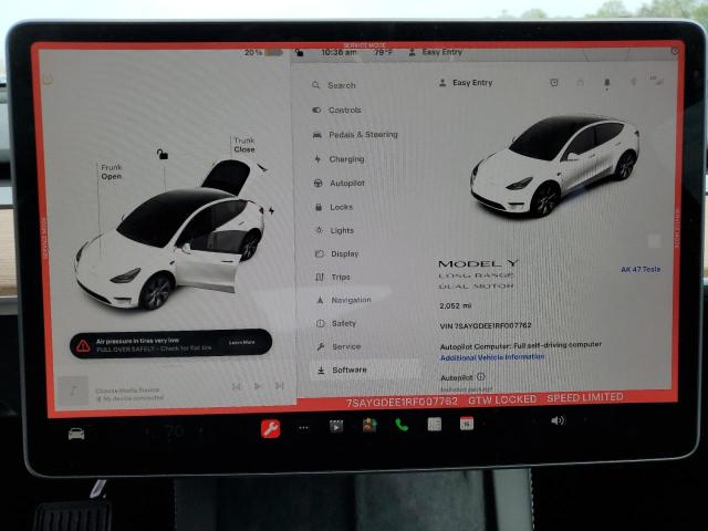 Photo 9 from auction – 2024 TESLA MODEL Y with VIN 7SAYGDEE1RF007762
