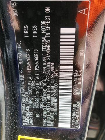 Photo 14 from auction – 2015 TOYOTA HIGHLANDER with VIN 5TDZKRFHXFS095109