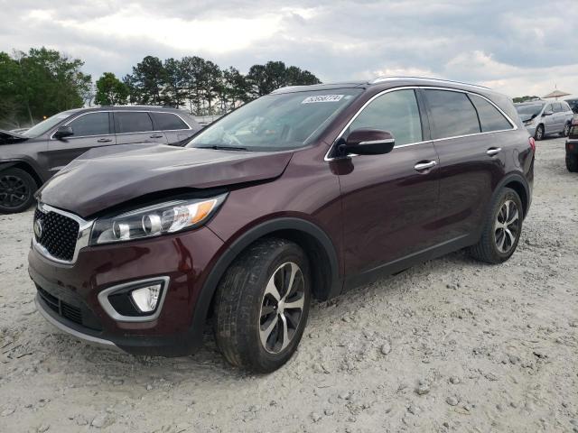 KIA SORENTO EX 2017 with VIN 5XYPH4A15HG287363 - Photo from auction