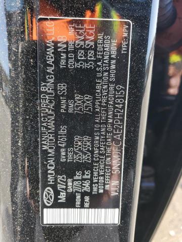 Photo 14 from auction – 2023 HYUNDAI TUCSON SEL with VIN 5NMJFCAE2PH248159