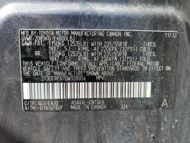 Photo 14 from auction – 2013 TOYOTA RAV4 LIMIT with VIN 2T3DFREV7DW120954