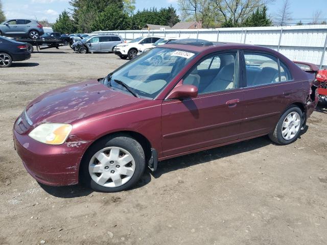 HONDA CIVIC 2002 with VIN 1HGES26752L082309 - Photo from auction