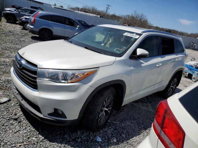 TOYOTA HIGHLANDER 2016 with VIN 5TDJKRFH8GS302210 - Photo from auction