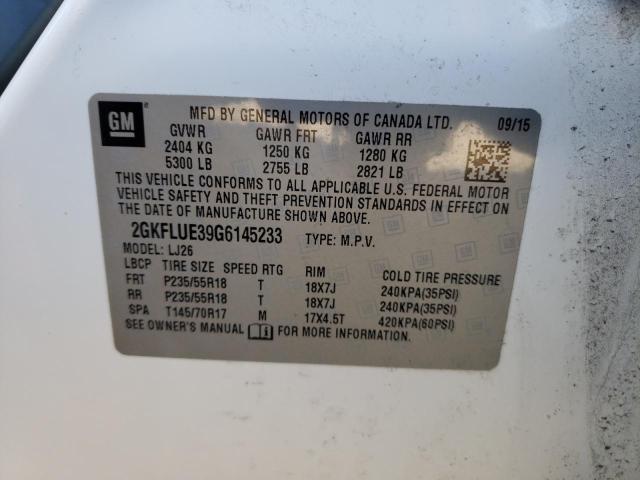Photo 14 from auction – 2016 GMC TERRAIN SL with VIN 2GKFLUE39G6145233
