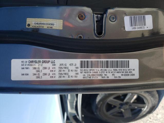 Photo 14 from auction – 2012 JEEP PATRIOT SP with VIN 1C4NJRBBXCD593952