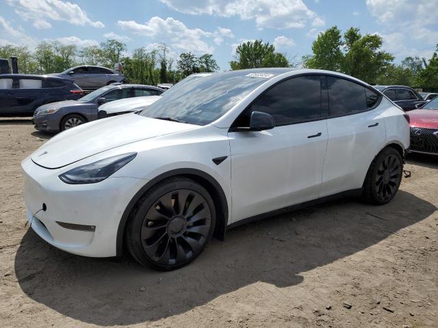 TESLA MODEL Y 2021 with VIN 5YJYGDEF1MF252477 - Photo from auction