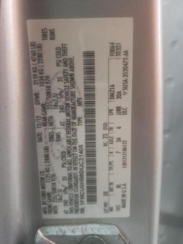Photo 14 from auction – 2013 FORD ESCAPE SEL with VIN 1FMCU0H98DUC31405