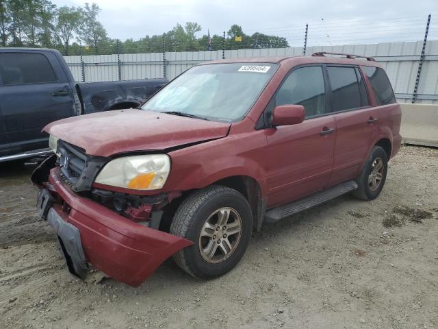 HONDA PILOT EXL 2004 with VIN 2HKYF18534H588038 - Photo from auction