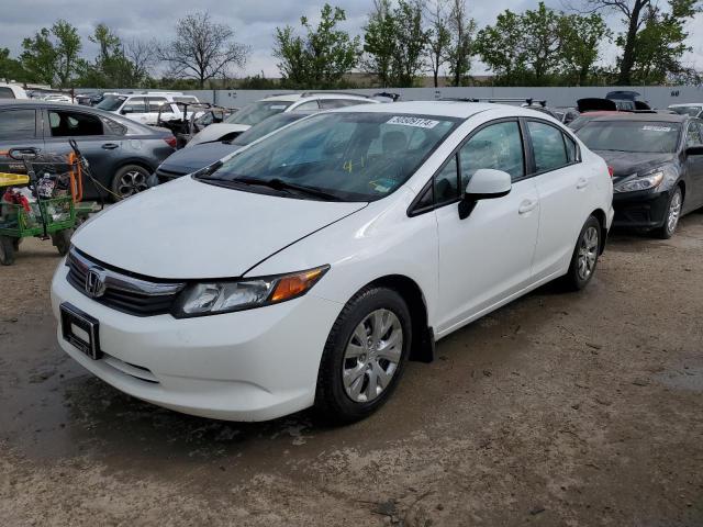 HONDA CIVIC LX 2012 with VIN 19XFB2F51CE100669 - Photo from auction