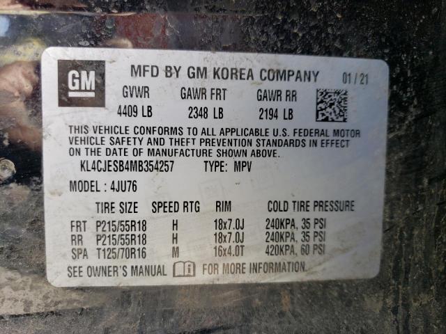 Photo 14 from auction – 2021 BUICK ENCORE PRE with VIN KL4CJESB4MB354257