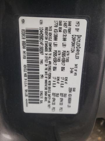 Photo 14 from auction – 2004 DODGE DURANGO LI with VIN 1D4HD58D14F192207