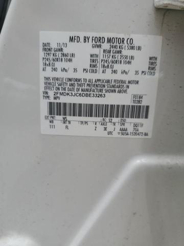 Photo 14 from auction – 2013 FORD EDGE SEL with VIN 2FMDK3JC6DBE33263
