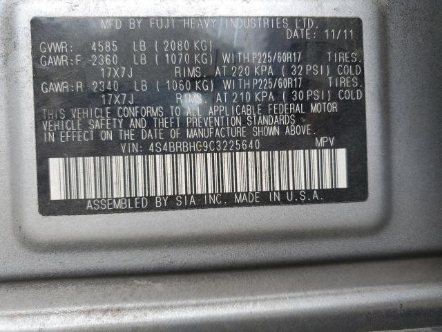 Снимка 14 от търг – 2012 SUBARU OUTBACK 2. с VIN 4S4BRBHC9C3225640