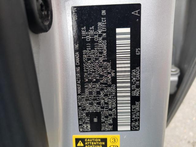 Photo 14 from auction – 2014 LEXUS RX 350 with VIN 2T2ZK1BA5EC149560