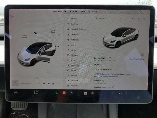 Photo 9 from auction – 2021 TESLA MODEL 3 with VIN 5YJ3E1EA2MF098722