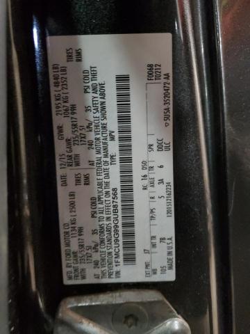 Photo 14 from auction – 2016 FORD ESCAPE SE with VIN 1FMCU9G99GUB87568